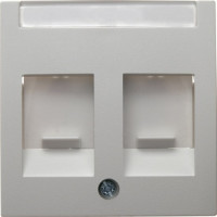 Berker S1 The central panel with 2 Dust flaps