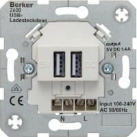 Berker S1 The charging socket with USB- connector , 230V