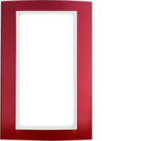Рамка з великим отвором червона/пол.білизна 1-кратна B.3