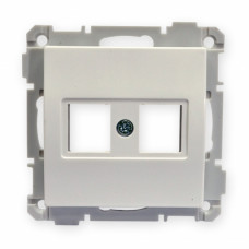 Computer socket module under 2 KeyStone, without modules without frame.