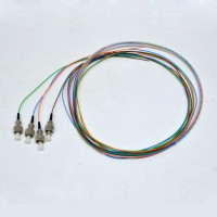 Set of colored pigtails FC/UPC 1.5 m, SM, Easy strip, 4 fibers