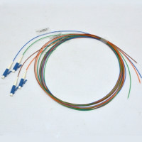  Set of colored pigtails LC/UPC 1.5 m, SM, Easy strip, 4 fibers.