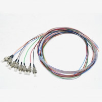 Set of colored pigtails FC/UPC 1.5 m, SM, Easy strip, 8 fibers