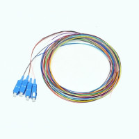 Набір кольорових пігтейлів SC/UPC 1.5 m, SM, Easy strip, для 4 волокон
