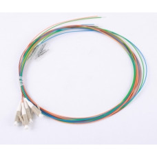  Set of colored pigtails LC/UPC 1.5 m, OM3, Easy strip, 4 fibers