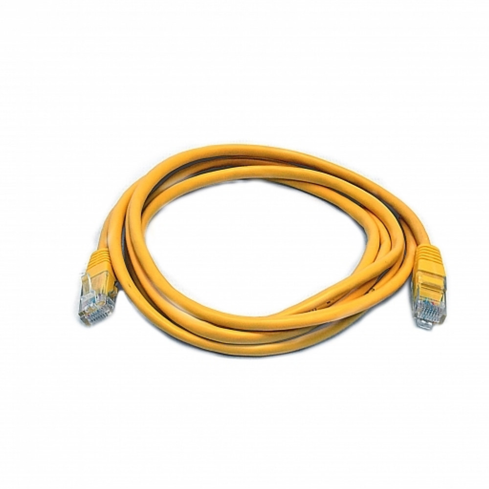 Patch Cords, UTP, cat 5e, PVC, 1м, Yellow, Product Code PAUT3100-Yl - product image  1
