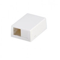 Mini-Com® 2-port surface mount box accepts up to two Mini-Com® Modules