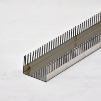 Comb for skirtings 1000RT, length 2 m, height 65 mm, stainless steel.