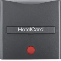 Накладка для карточного вимикача для готелів, антрацит B.х