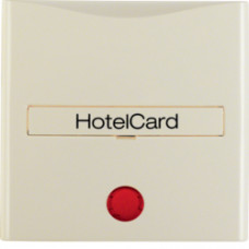 Накладка для карточного вимикача для готелів, біла S.1