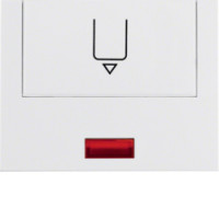 Накладка для карточного вимикача для готелів з лінзою, пол.білизна, K.1