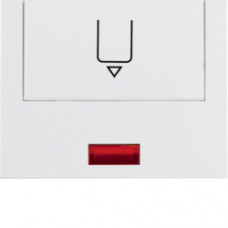 Накладка для карточного вимикача для готелів з лінзою, пол.білизна, K.1