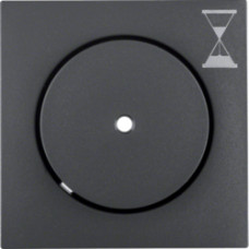 Накладка з кнопкою для механізма реле часу, антрацит B.х