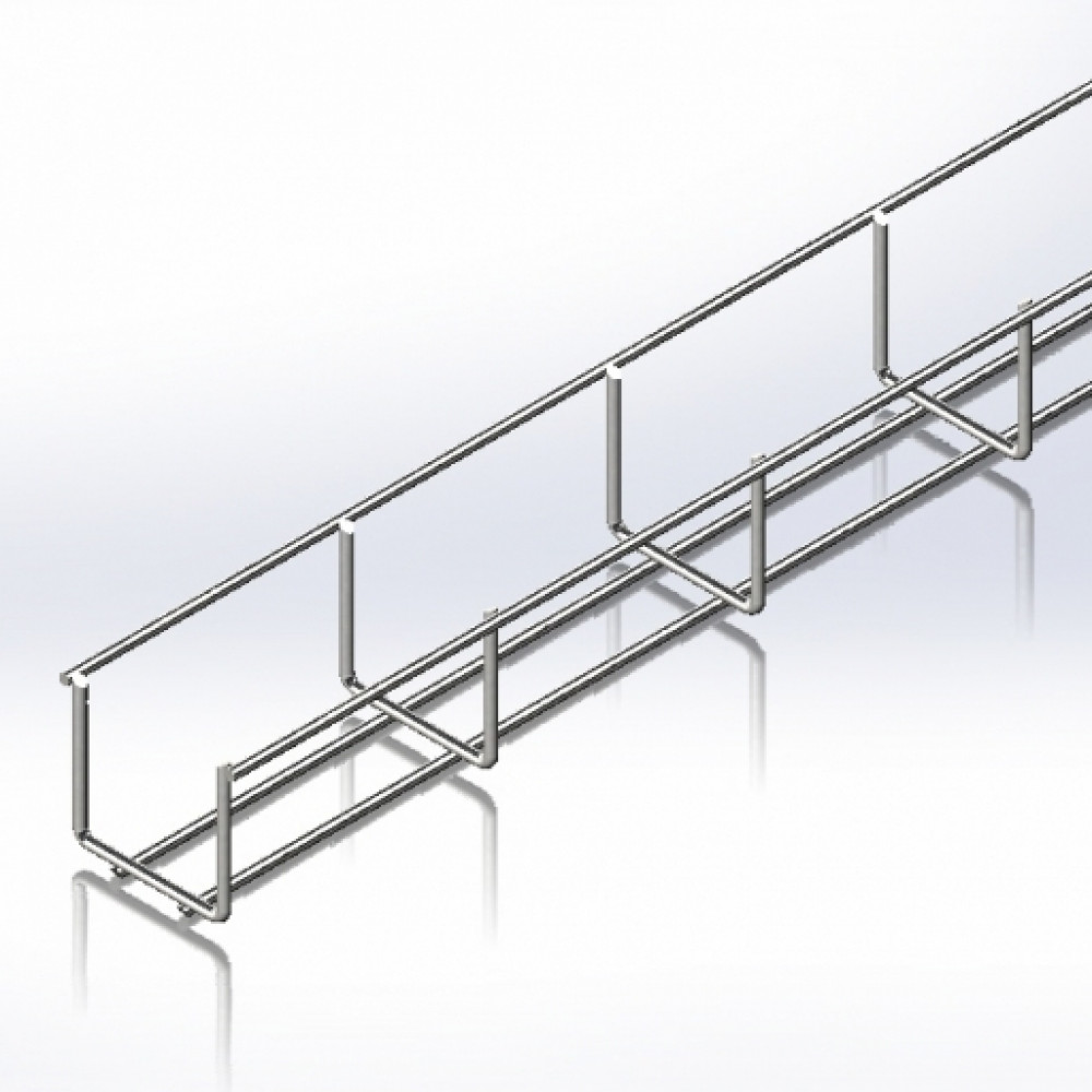 Wire cable tray WBB, 50x50, wire diameter 4 mm, Product Code CMS-WBB4-5050Z - product image  1