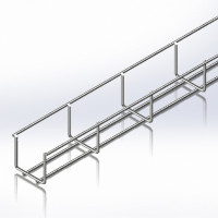   Wire cable tray 50х50mm, Ø4, L-2.5m 