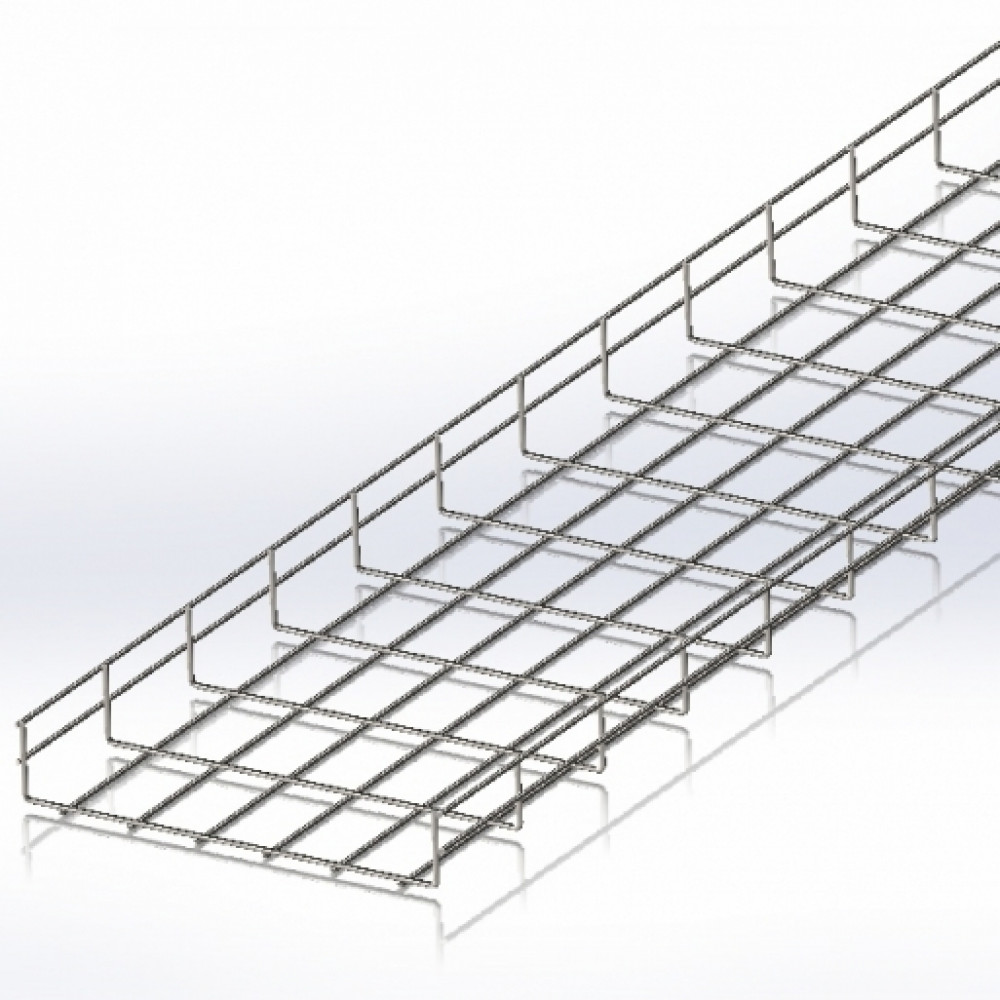 Wire cable tray WBC, 300x50, wire diameter 4 mm, Product Code CMS-WBC4-30050Z - product image  1