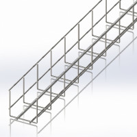 Wire cable tray 100х100mm, Ø4, L-2.5m 