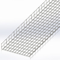 Wire cable tray 600х100mm, Ø5, L-2.5m   