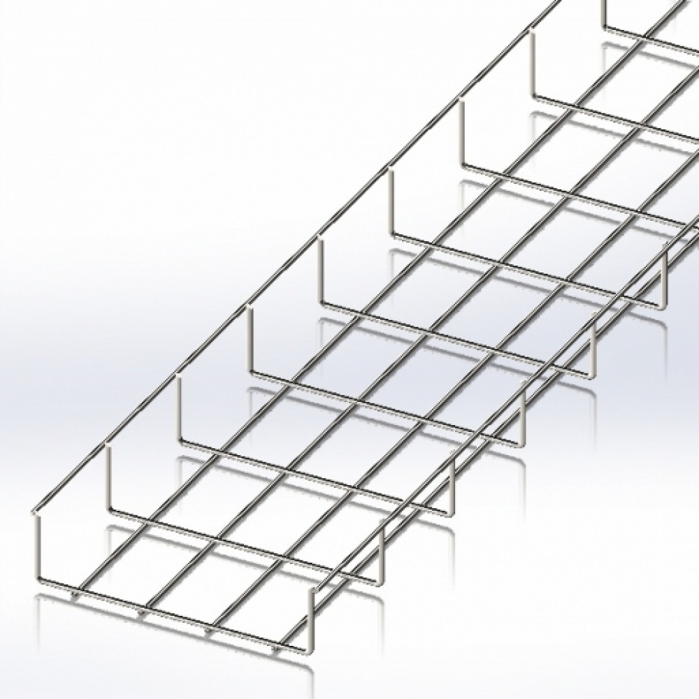 Wire cable tray WBB, 200x50, wire diameter 4 mm, Product Code CMS-WBB4-20050Z - product image  1