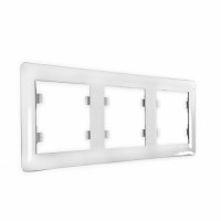 Frame 3-fold horizontal Lumina-2, White