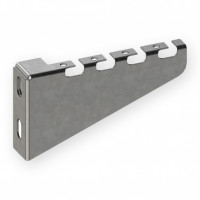 Wall bracket for 100 mm mesh tray, quick installation, 1.5 mm, zinc-plated.