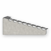Wall bracket for 200 mm mesh tray, quick installation, 1.5 mm, zinc-plated.