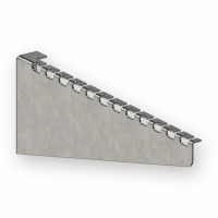 Wall bracket for 300 mm mesh tray, quick installation, 1.5 mm, zinc-plated.