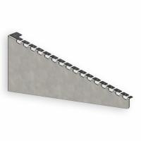 Wall bracket for 400 mm mesh tray, quick installation, 1.5 mm, zinc-plated.