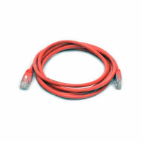 Patch cord UTP, 0,5 m, Cat. 5e, red