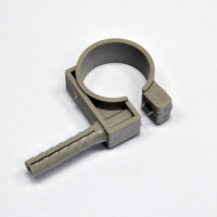Clip for fixing pipes D32-34, with nut D10/42 and the impact screw, gray, INSTAIL. 
