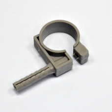 Clip for fixing pipes D32-34, with nut D10/42 and the impact screw, gray, INSTAIL.  (pac.25pc)