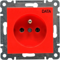Розетка DATA с з/к Lumina-2, красная