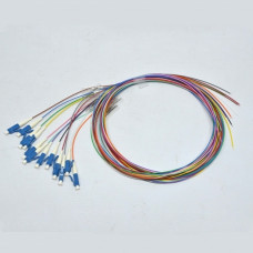  Set of colored pigtails LC / UPC 1.5 m, SM, Easy strip, 12 fibers