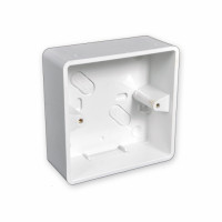 Outdoor outlet box under 1G 32mm, rounded, 86x86