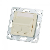 50mm x 50mm adapter and one 1/2-size sloped shuttered module insert that accepts up to two Mini-Com