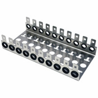 Back mount frame for 10 pairs LSA module 10 way