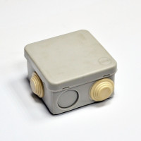 Коробка розподільна, зовнішня, пластикова 70х70; 3;6 ввода IP55,без клем. 