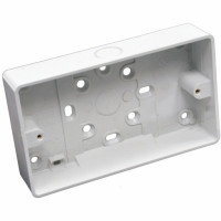 Outdoor outlet box under 2G 32mm, rounded