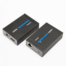 HDMI удлинитель 60м FullHD по 1 кабеля Cat.5e, 6 с блоком питания