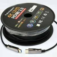 HDMI 2.0 патчкорд 60м  з передачею сигнала 4K UHD по оптичному кабелю (AOC)