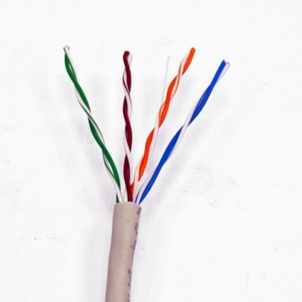 LAN Cable, 305, Indoor use, UTP, cat 5e, PVC, Eca, Gray, Product Code UU008995589 - product image  1