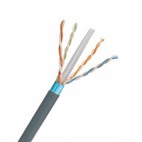 Shielded copper cable, category 6 F/UTP, low smoke zero halogen (LSZH), 4-pair, conductors are 23 AWG