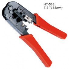 Tool for crimping connectors RJ12, RJ45