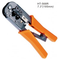 Tool for crimping connectors RJ12, RJ45