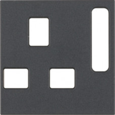 Панель до розетки UK-стандарту з вимикачем S.1/B.х антрацит