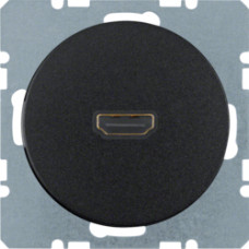 HDMI-розетка, чорна, R.1/R.3