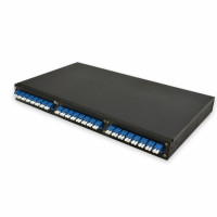 Patch panel 48 ports, 24 LC Duplex adapters included, 1U, not sliding