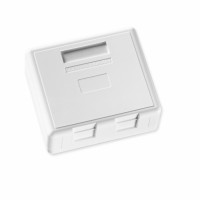 FutureCom™ Universal Surface Mount Housing, LANscape®, 2 Ports, 75 x 65mm, white