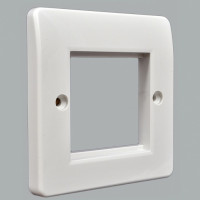 Frame for 1 module 50x50 or two 50x25 modules, size 86x86 mm, white, MK