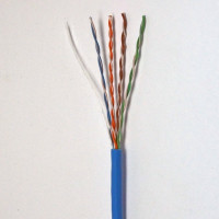 Copper cable, category 5e UTP, LSZH, 4-pair, conductors are 24 AWG